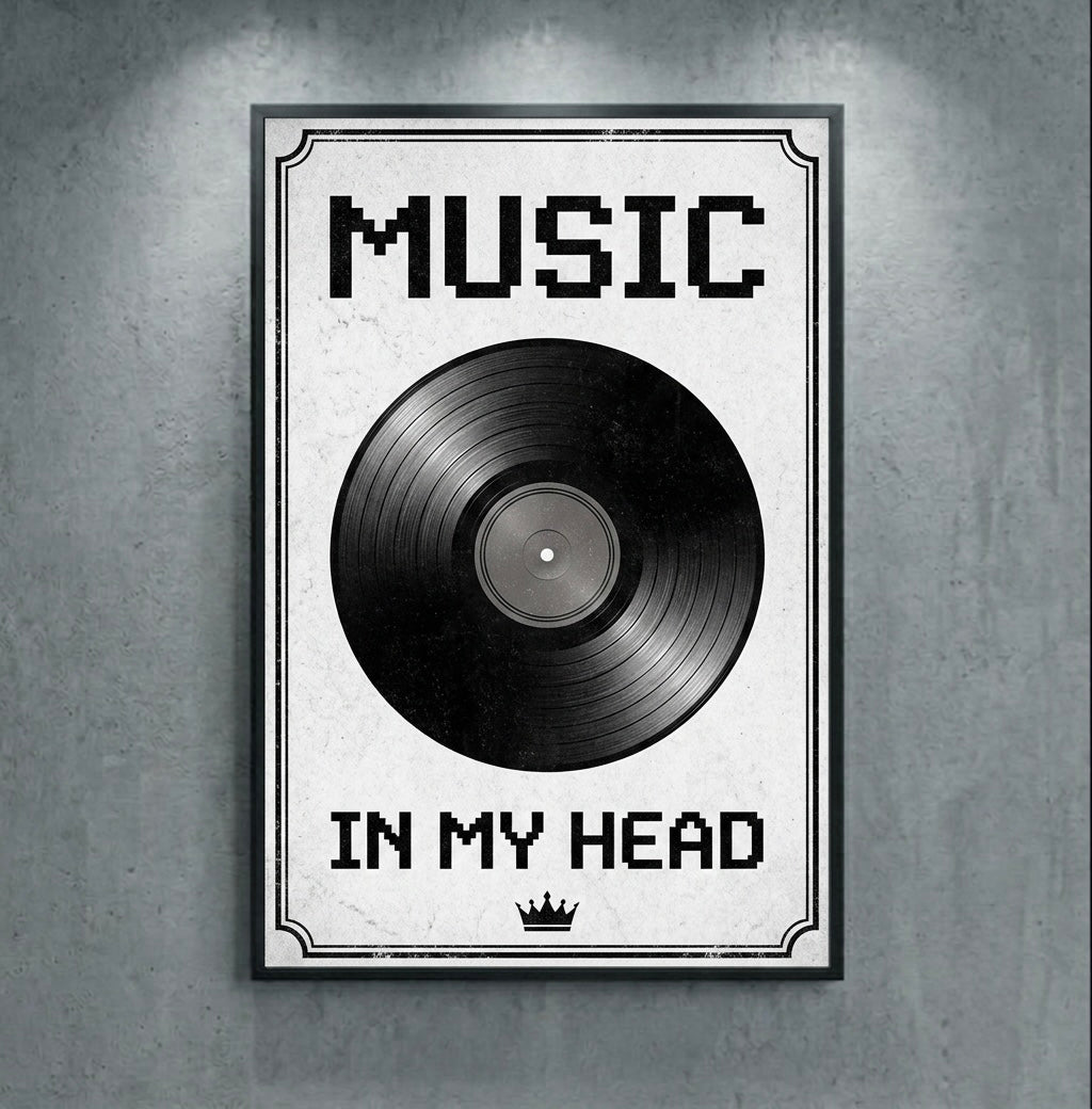 Music In My Head | Minimal Music Poster