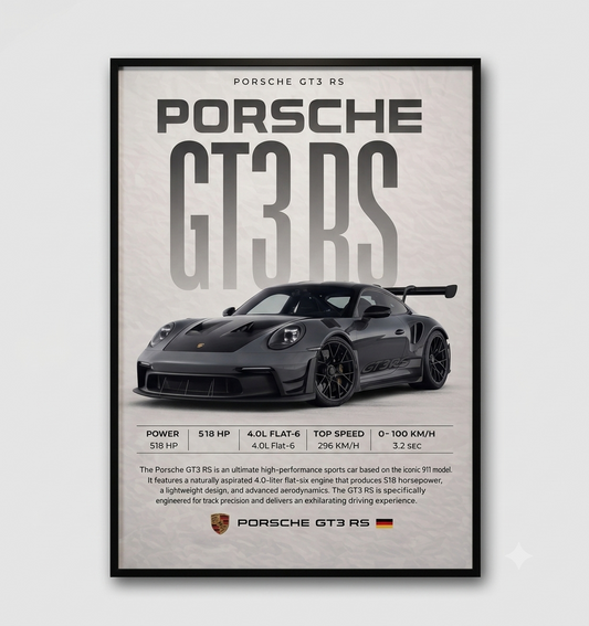Porsche GT3 RS | Performance Edition Poster